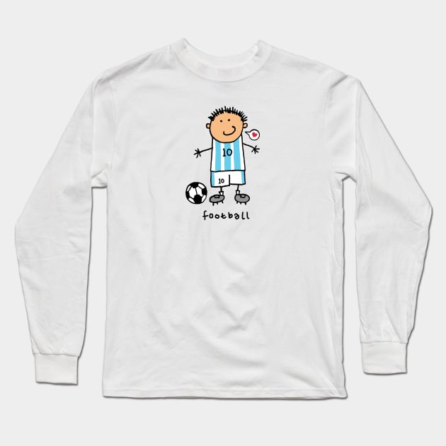 Football - Soccer Long Sleeve T-Shirt by Lidi Hard